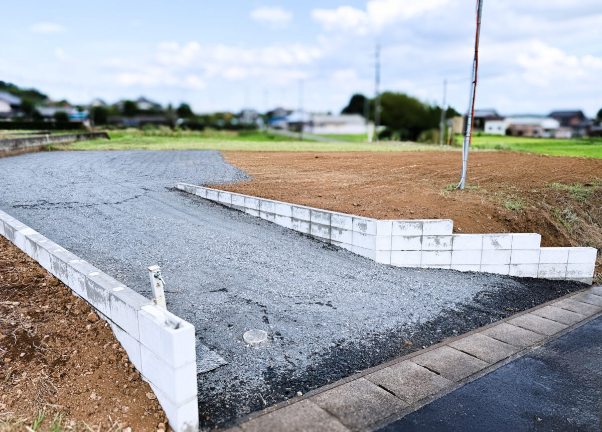 造成工事完了後の宅地・整地された建築可能な土地