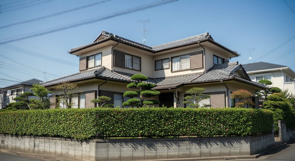  売却査定額を高める手入れされた庭と外構の好例