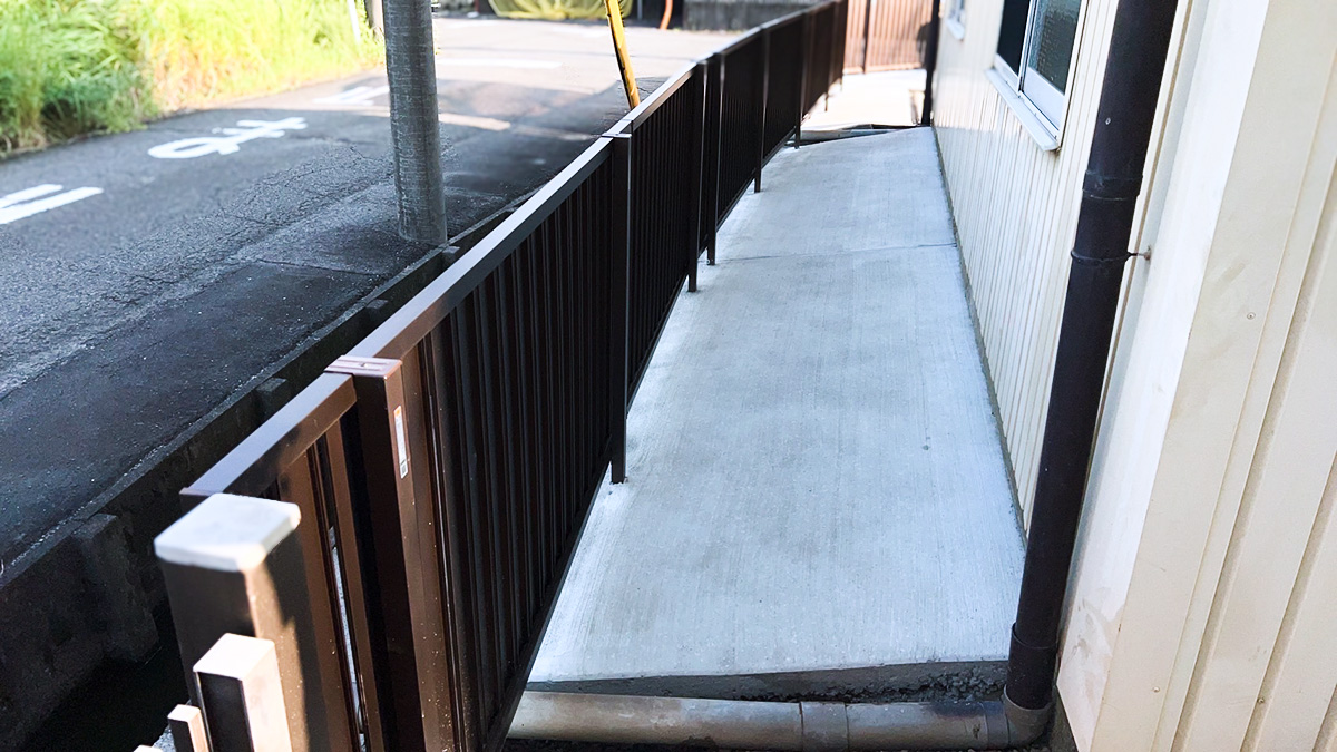 施工後・土間コンクリート打設完了の全景