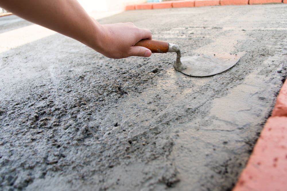 コンクリート基礎工事の様子